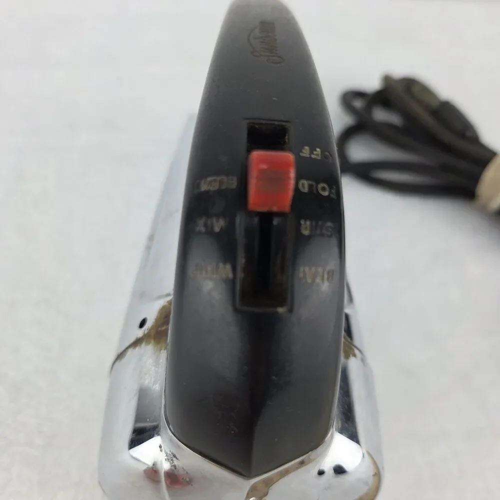 Vintage Sunbeam Mixmaster Junior Model JC Hand Mixer No Beaters Tested Works MCM